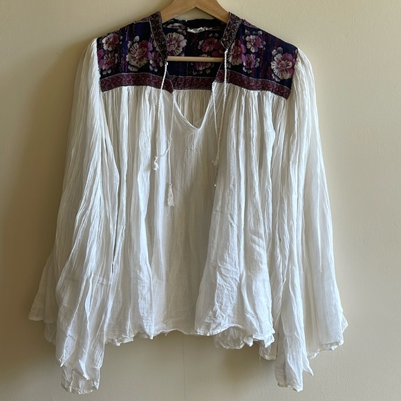 Vintage Tops - Gorgeous vintage gauzy floaty Indian top sz Small